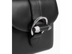 Porte cartes à bandoulière amovible Pia en cuir lisse