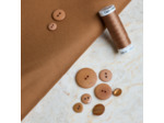 Atelier Brunette - Gabardine Déperlante Unie Pecan Pie - Coupon 1,1 m