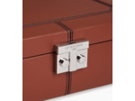 Coffret 6 montres et boutons de manchettes en cuir