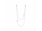 Sautoir Arthus Bertrand Ruban Jaseron en argent poli