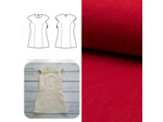 Christine Charles – Kit Couture Robe Yselda Uni Couleur Rouge