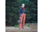 See You at Six - Tissu Jersey Bord-Cotes Uni Couleur Bleu Plongeur