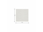 Singulière par Cousette - Tissu Coton brodé "Twin"Couleur Ecru