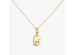 Médaille Arthus Bertrand Ours en or jaune poli et laque ivoire