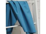 Sélection Coup de coudre - Tissu Popeline de Coton Bio Uni Couleur Bleu Turquoise