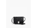 Petit sac bandoulière Rose en cuir lisse matelassé