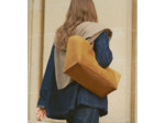 Grand sac cabas Elena en refente de velours