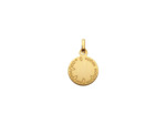 Médaille Arthus Bertrand Ma Mini Médaille Etoile en or jaune poli et laque bleu ciel, 10 mm