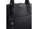 Sac à main moyen modèle Romy en cuir grainé et lisse
