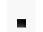 Porte cartes avec poche billets Emile en cuir lisse effet box