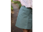 Lise Tailor - Tissu Gabardine de Coton Stretch Couleur Verveine
