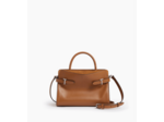 Sac à main moyen modèle Emie en cuir lisse et nubuck