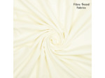 Fibre Mood - Tissu Toile de Coton Et Tencel "Fulki" Uni Couleur Blanc Cassé