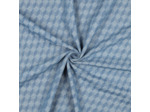 Sélection Coup de coudre - Tissu Denim Bleu Clair à Motif Cube 3D