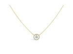 Collier Sarlane Entourage en or jaune et diamants de 0.15ct
