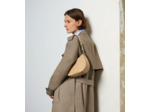 Petit sac demi-lune Juliette en cuir grainé