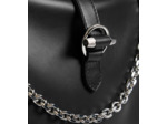 Grand sac bandoulière Pia en cuir lisse