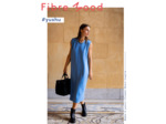 Fibre Mood - Tissu Jersey Interlock en Modal Mélangé "Yushu" Uni Couleur Bleu Ciel