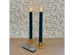 Coffret de 2 bougies Chandelles Led avec télécommande