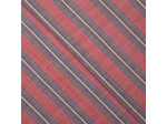 Sélection Coup de coudre - Tissu Jacquard de Coton à Motif Rayures Tissés sur le Fond Rouge