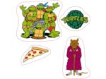 TORTUES NINJA Stickers 16 x 11 cm