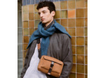 Petit sac bandoulière Maurice en cuir nubuck grainé