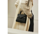 Petit sac à main double rabat Emilie en cuir tressé réemployé