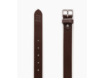 Ceinture homme avec boucle carrée en cuir lisse