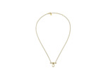 Collier Arthus Bertrand Trapèze  petit modèle anneau ouvrant en or jaune poli brillant