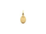 Médaille Arthus Bertrand Ma Mini Médaille Trèfle Bleu Marine en or jaune poli et diamant, 10 mm