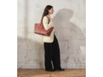 Grand sac cabas Elena en cuir grainé