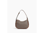 Petit sac porté épaule Camille en toile monogramme