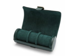 Étui pour 3 montres Wolf 1834 British Racing Green en cuir vegan vert