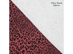 Fibre Mood - Tissu Jersey Sweat de Coton Mélangé "Carmel" Imprimé Léopard sur le Fond Rouille - coupon 1,8 m