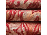 Sélection Coup de Coudre - Tissu Brocart Rouge et Argenté en Laine Mélangé à Motif Grosses Fleurs Tapisseries