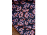 Lise Tailor - Tissu Popeline de Viscose Imprimé "Pashmina Hiver"