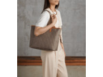 Grand sac cabas horizontal Camille en toile monogramme