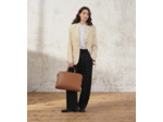Porte documents 1 soufflet 15" Sophie en cuir grainé
