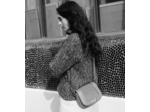 Petit sac bandoulière Ella en cuir grainé et nubuck