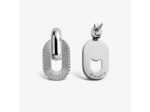 Boucles d'oreilles Arthus Bertrand Ruban en argent poli