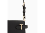 Petit sac à bandoulière Emilie en cuir signature T
