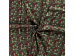 Sélection Coup de coudre - Tissu Popeline de Coton Imprimé Cadeaux de Noël sur le Fond Vert