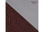 Fibre Mood - Tissu Nylon Déperlant pour Vêtements de Sport et Plein Air "Juno" - Motif Léopard sur le Fond Rouille