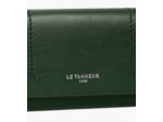 Petit porte cartes à rabat Louison en cuir lisse