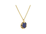Médaille Arthus Bertrand Flora en or jaune poli et lapis lazuli