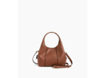 Petit sac à main Juliette en cuir grainé avec surpiqûres