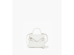 Petit sac à main double rabat Emilie en cuir signature T