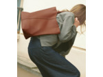 Sac cabas moyen modèle Hortense en cuir grainé double face