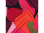 Nerida Hansen - Tissu Popeline de Viscose Lenzing Ecovero "Rockpool" Bordeaux et Noir