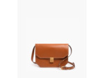 Sac bandoulière moyen modèle Rose en cuir lisse